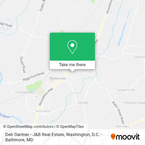 Deb Gartner - J&B Real Estate map