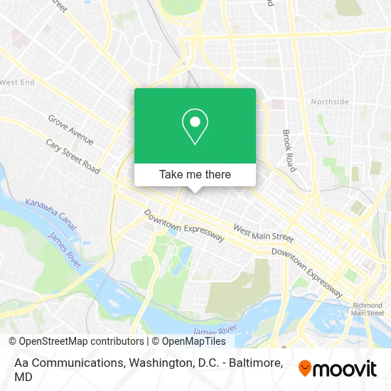 Aa Communications map