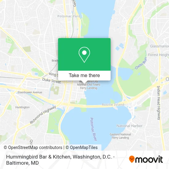 Hummingbird Bar & Kitchen map