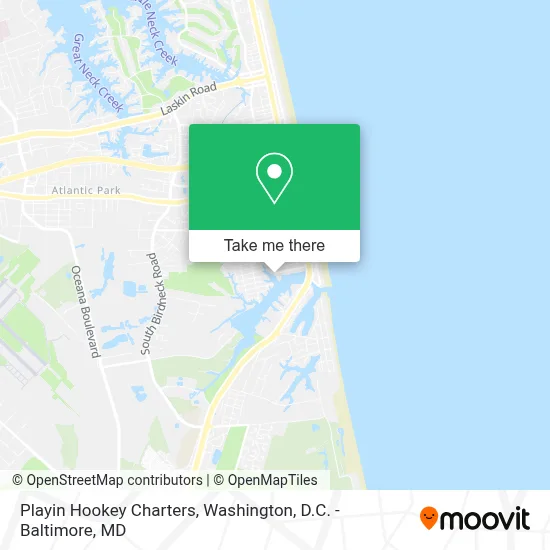 Playin Hookey Charters map
