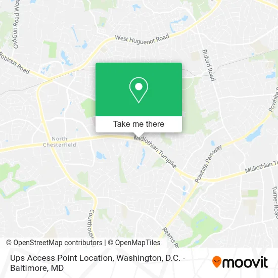 Ups Access Point Location map