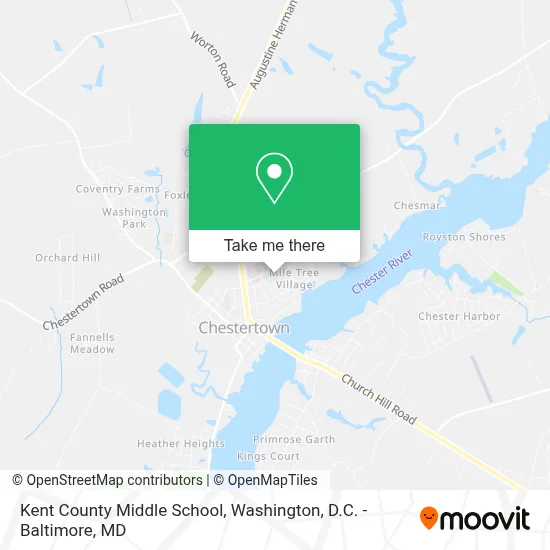 Kent County Middle School map