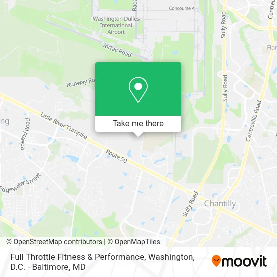Full Throttle Fitness & Performance map