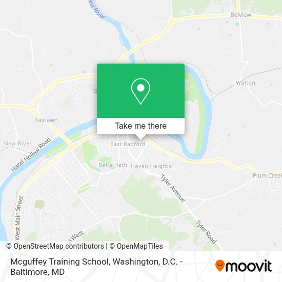 Mcguffey Training School map