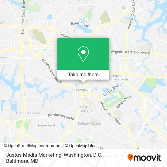 Justus Media Marketing map