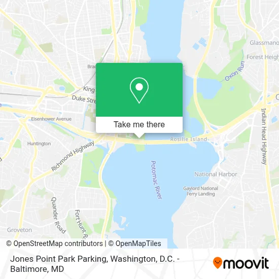 Jones Point Park Parking map