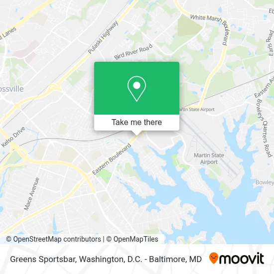 Greens Sportsbar map