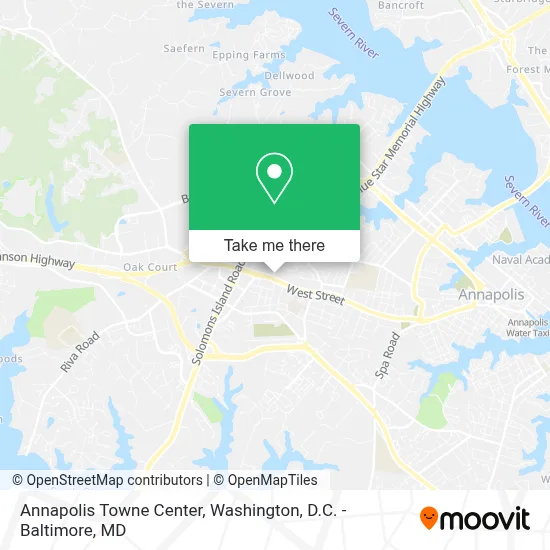Annapolis Towne Center map