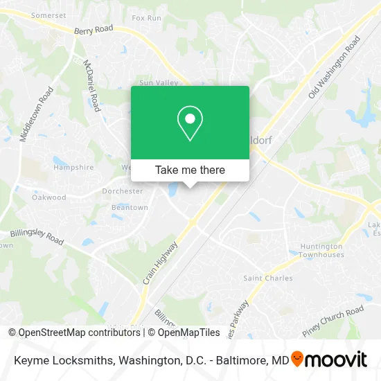 Keyme Locksmiths map