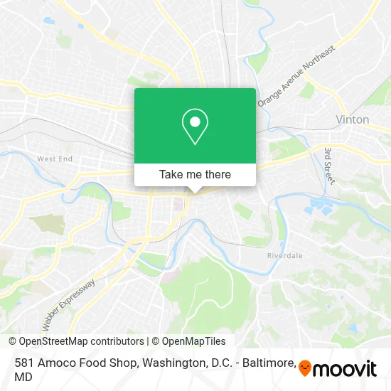 581 Amoco Food Shop map