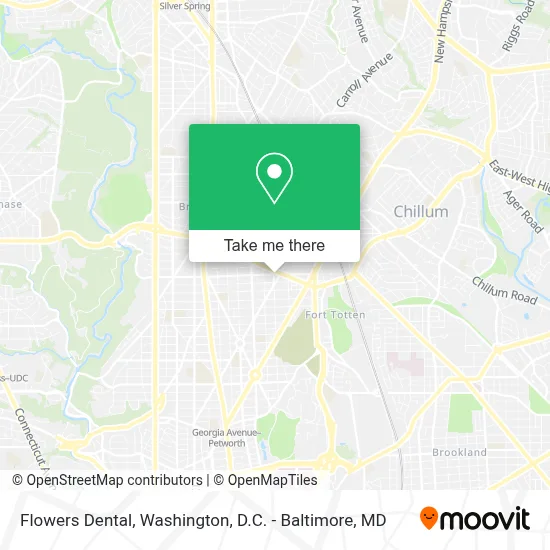 Flowers Dental map