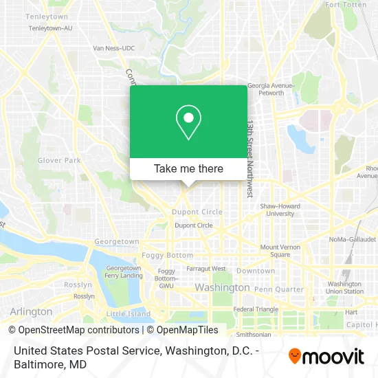 United States Postal Service map