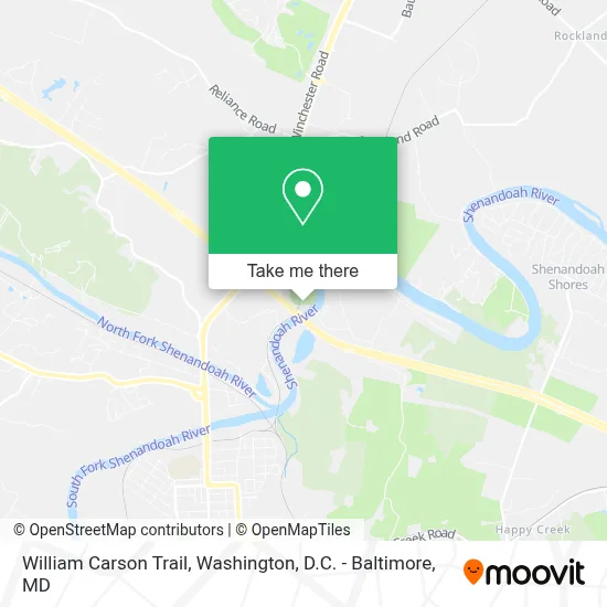 William Carson Trail map