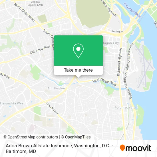 Adria Brown Allstate Insurance map