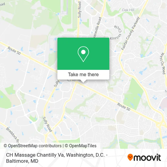 CH Massage Chantilly Va map