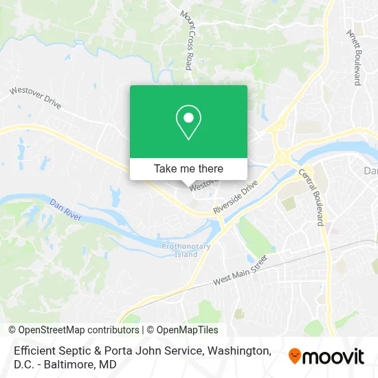 Efficient Septic & Porta John Service map