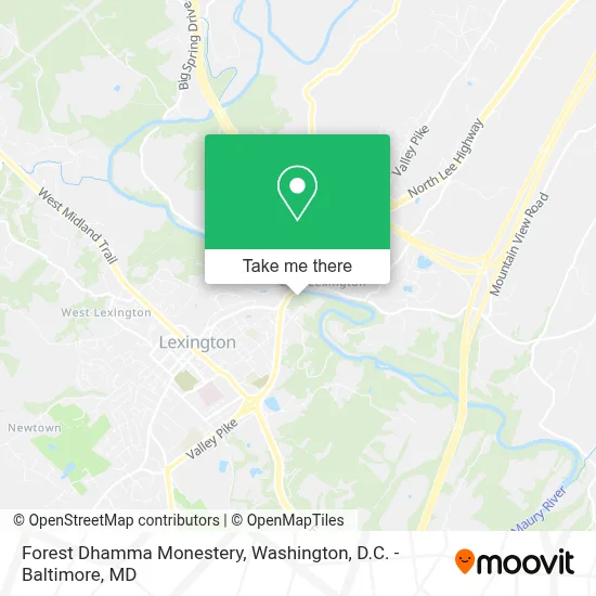 Forest Dhamma Monestery map