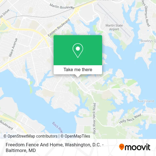 Freedom Fence And Home map