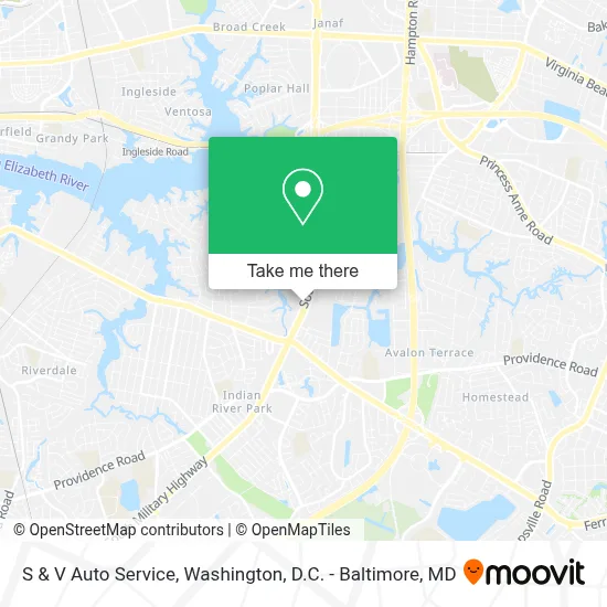 S & V Auto Service map