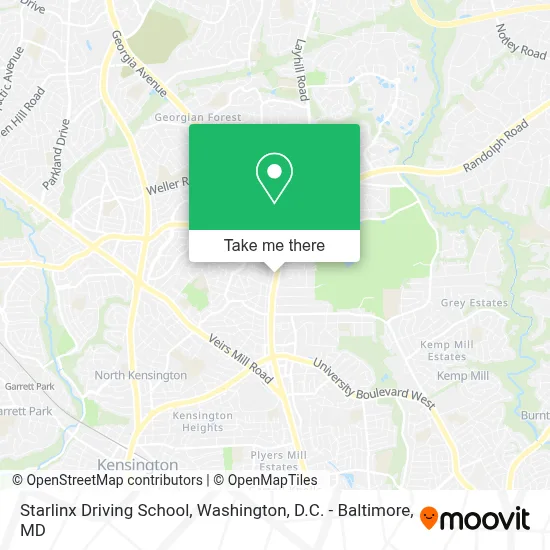 Starlinx Driving School map