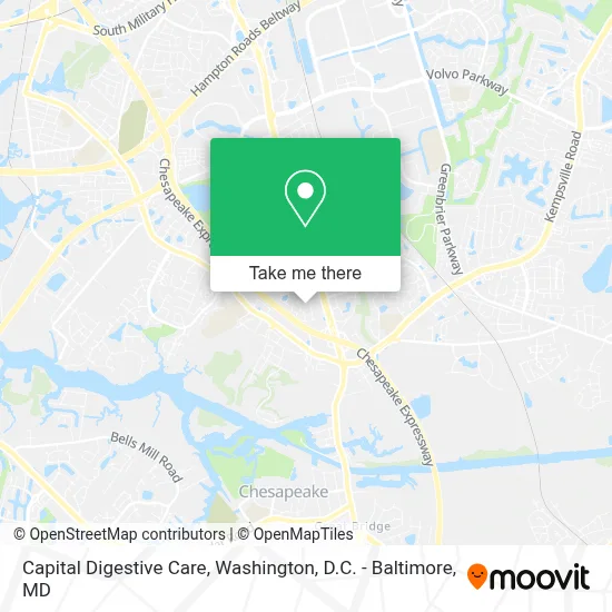 Capital Digestive Care map
