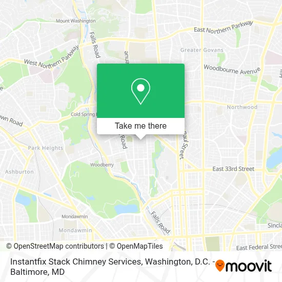 Instantfix Stack Chimney Services map