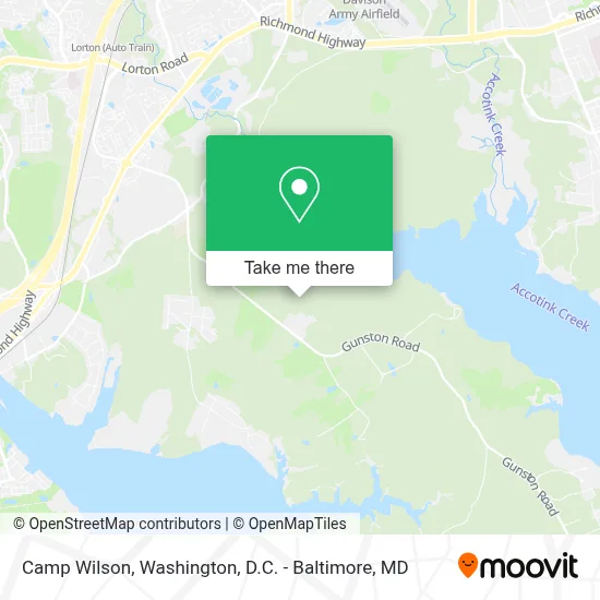 Camp Wilson map