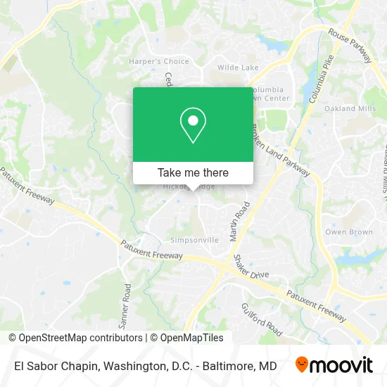 El Sabor Chapin map