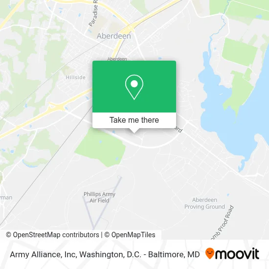 Army Alliance, Inc map