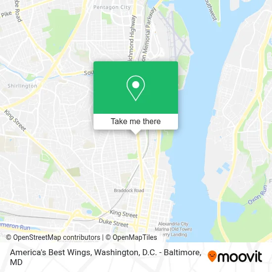 America's Best Wings map
