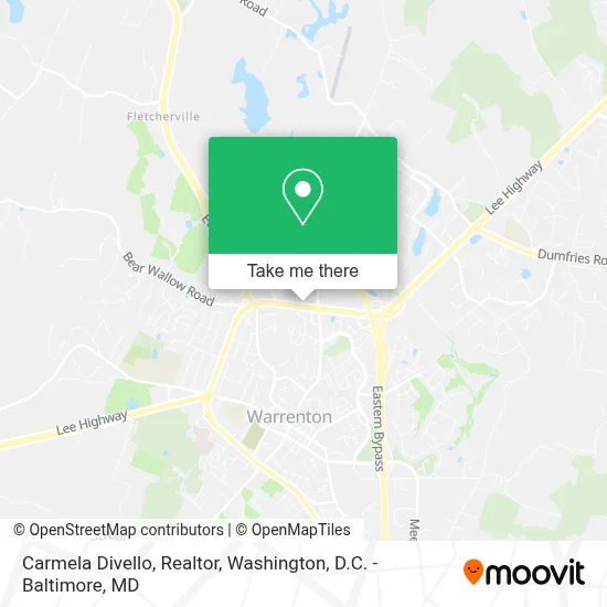 Carmela Divello, Realtor map