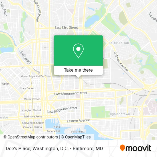 Dee's Place map