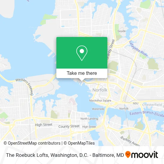 The Roebuck Lofts map