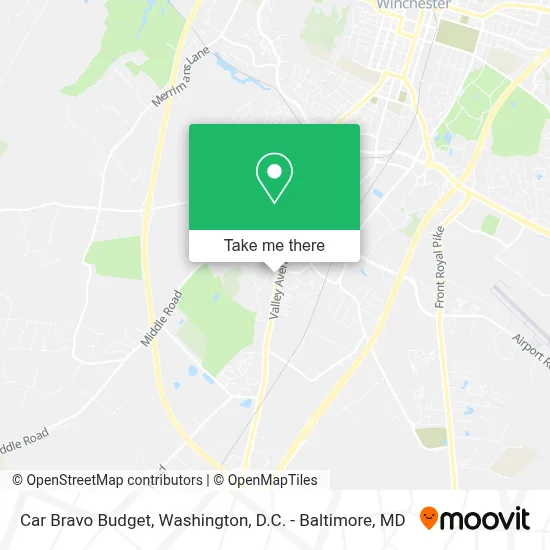 Car Bravo Budget map