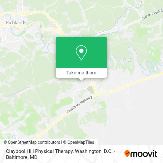Claypool Hill Physical Therapy map