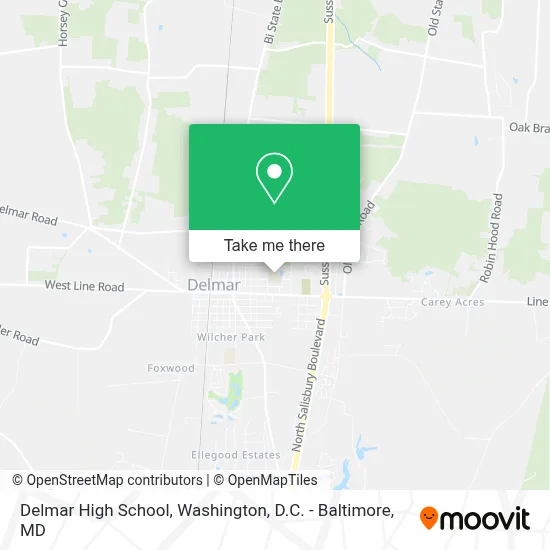 Delmar High School map