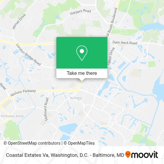 Coastal Estates Va map