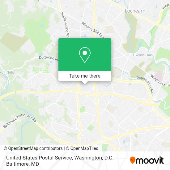 United States Postal Service map