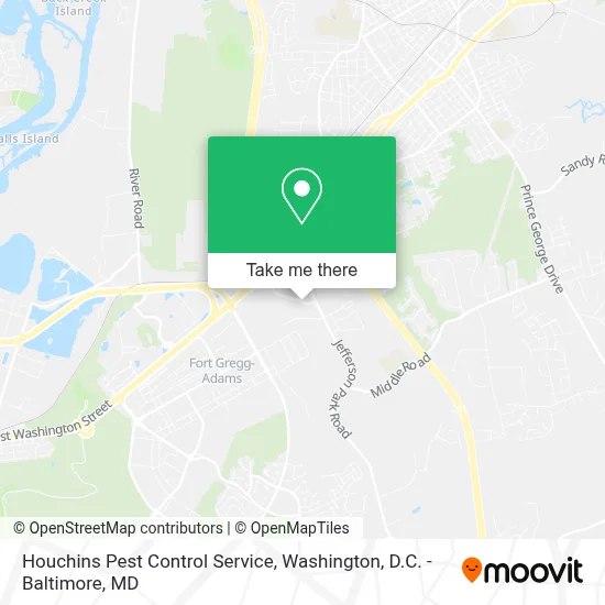 Houchins Pest Control Service map