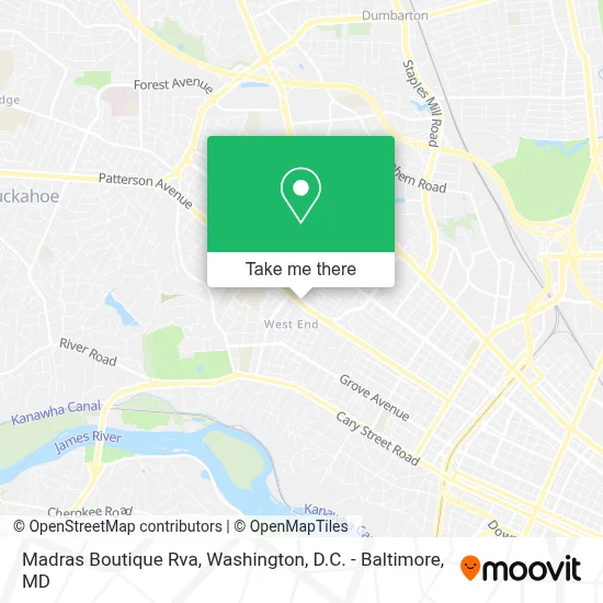 Madras Boutique Rva map