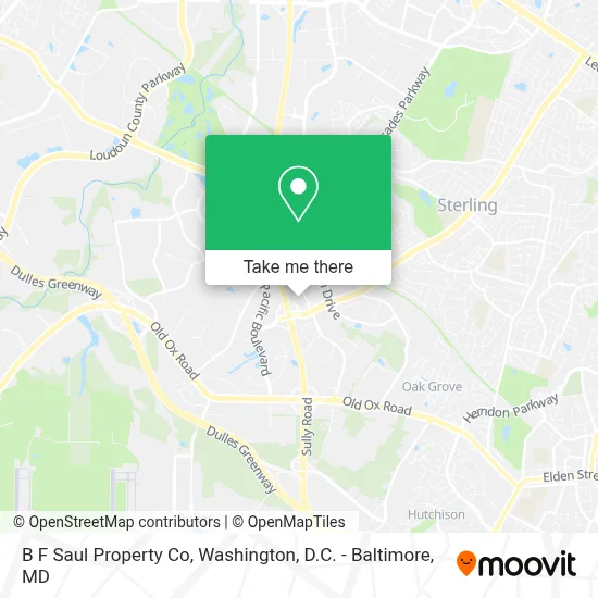 B F Saul Property Co map