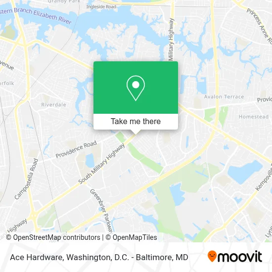 Ace Hardware map