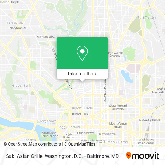Saki Asian Grille map