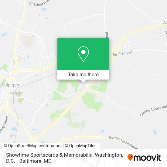 Showtime Sportscards & Memorabilia map