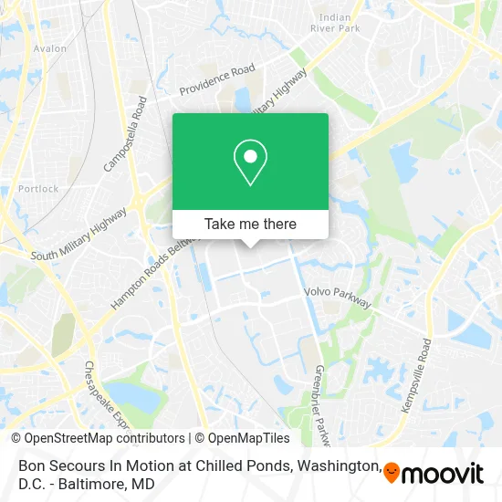 Bon Secours In Motion at Chilled Ponds map
