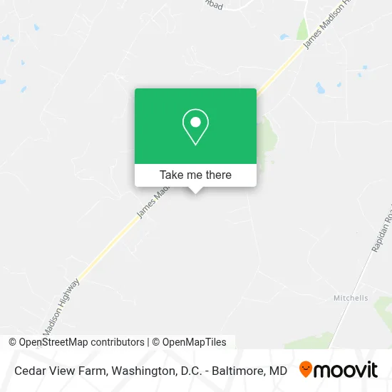 Cedar View Farm map