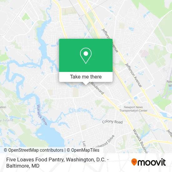 Five Loaves Food Pantry map