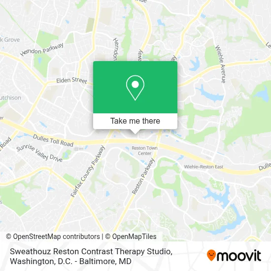 Sweathouz Reston Contrast Therapy Studio map