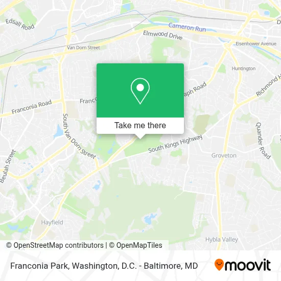 Franconia Park map