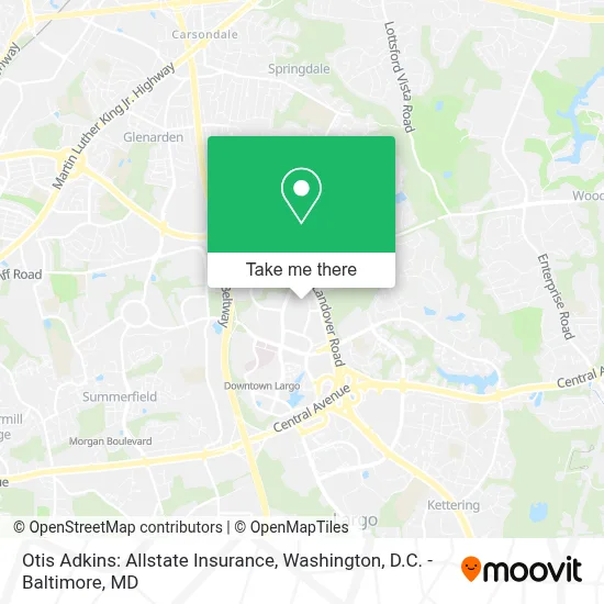 Otis Adkins: Allstate Insurance map